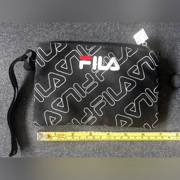 2/$15! FILA travel pouch in black, white, and red. - Picture 3 of 8